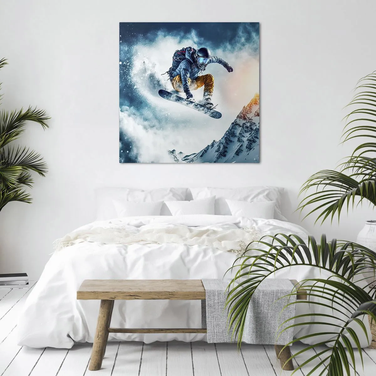 Lærredstryk - Billede på lærred - Ekstreme følelser - 50x50 cm