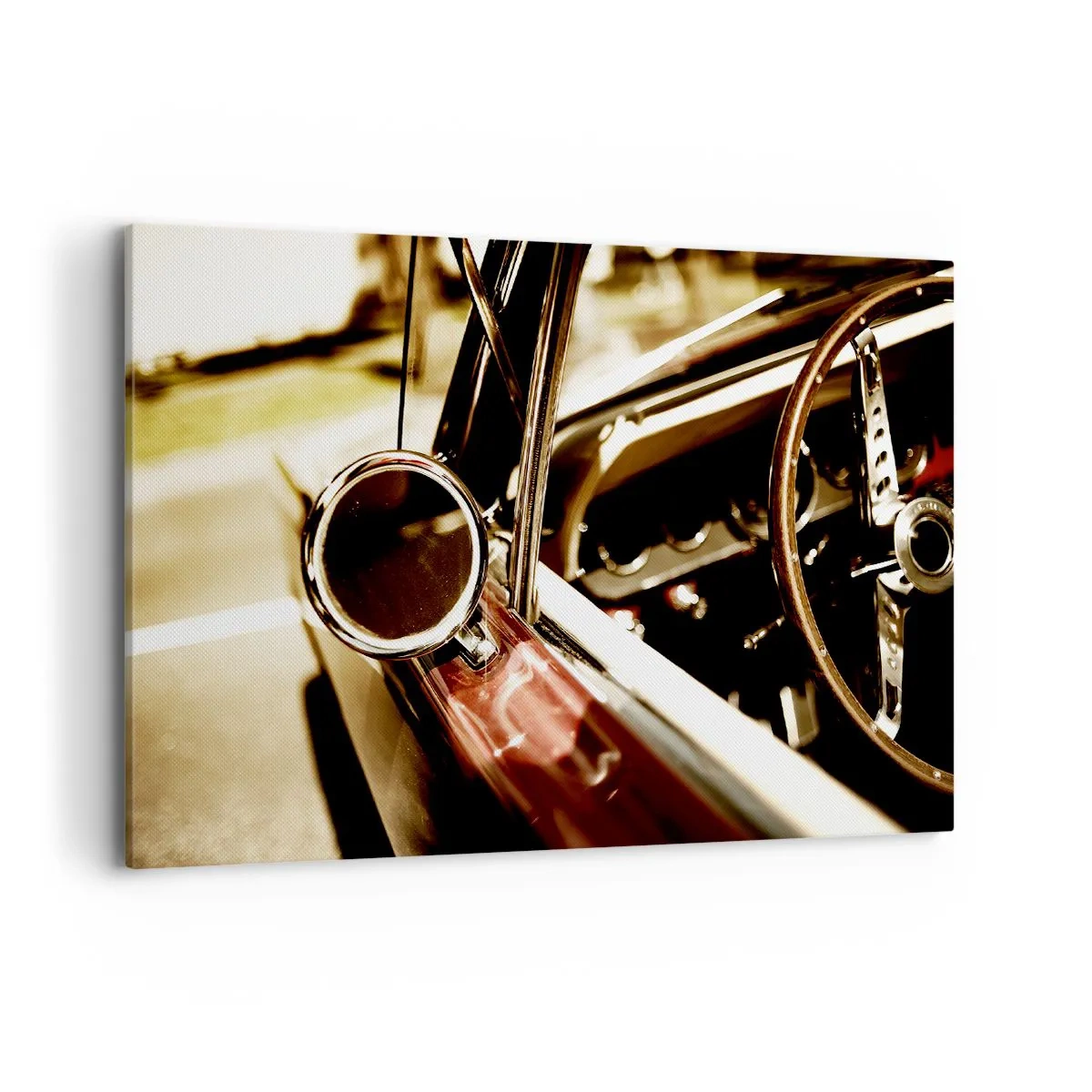 Lærredstryk - Billede på lærred - En bil med sjæl - 100x70 cm