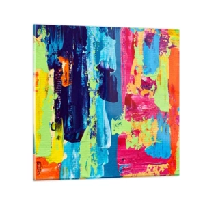 Billede på glas - Livet er smukt! - 30x30 cm