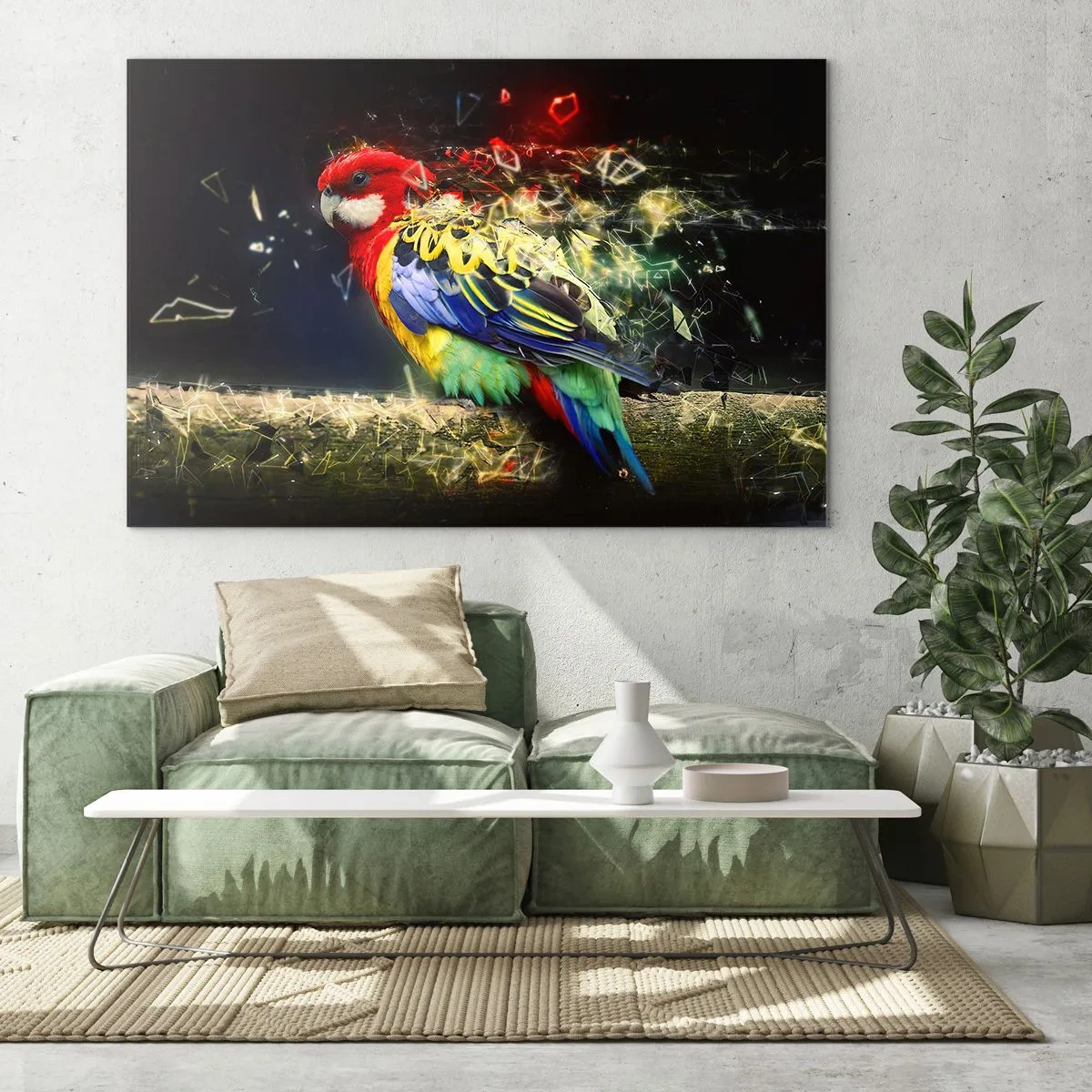 Billede på glas - Budbringeren af udstråling - 120x80 cm