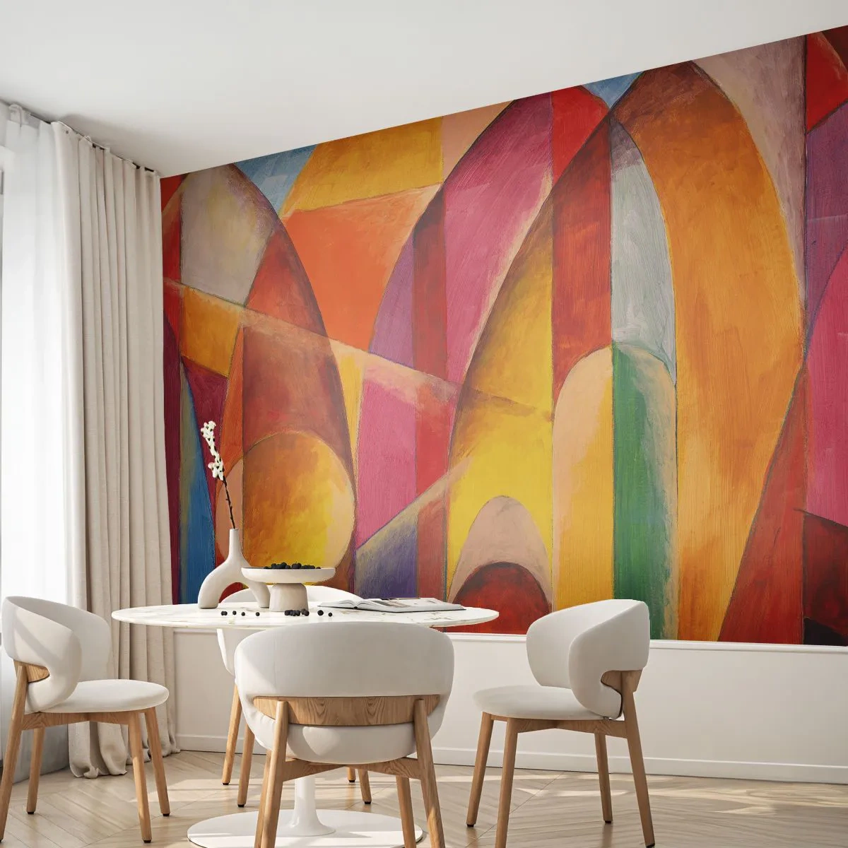 Fototapet Premium Sand - Solens katedral - Abstraktion, Stykke, Moderne kunst - 100x70 cm