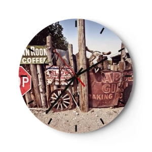 Vægur, Uret - Og tiden er stoppet - 40x40 cm