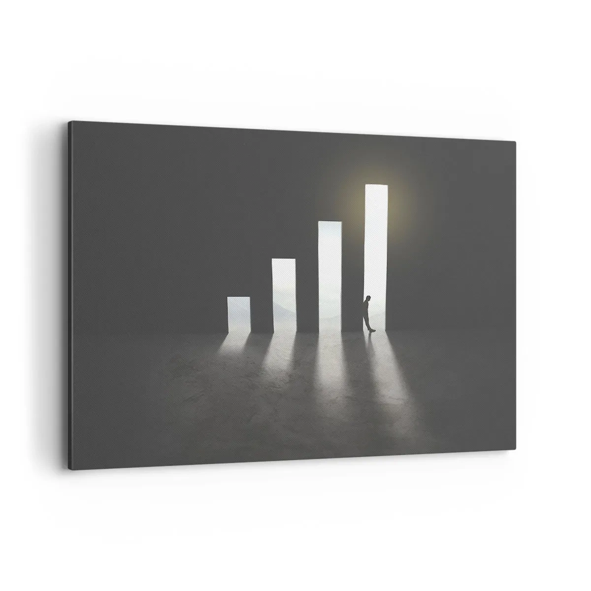 Lærredstryk - Billede på lærred - Succes - et indtryk - 100x70 cm