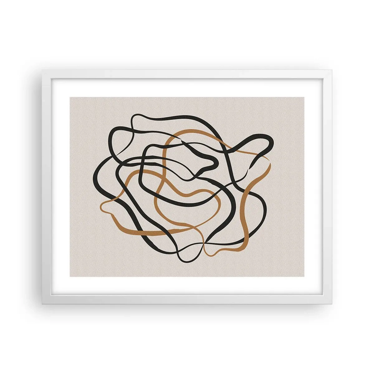 Plakat i hvid ramme - Alt er gået galt - 50x40 cm