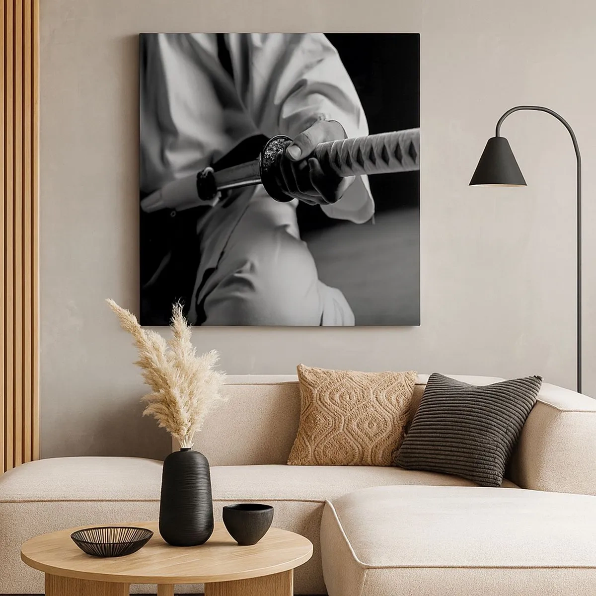 Lærredstryk - Billede på lærred - En krigers sjæl - 30x30 cm