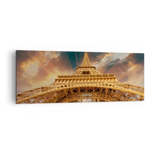 Lærredstryk - Billede på lærred - Hvordan menneskeheden nåede himlen - 140x50 cm