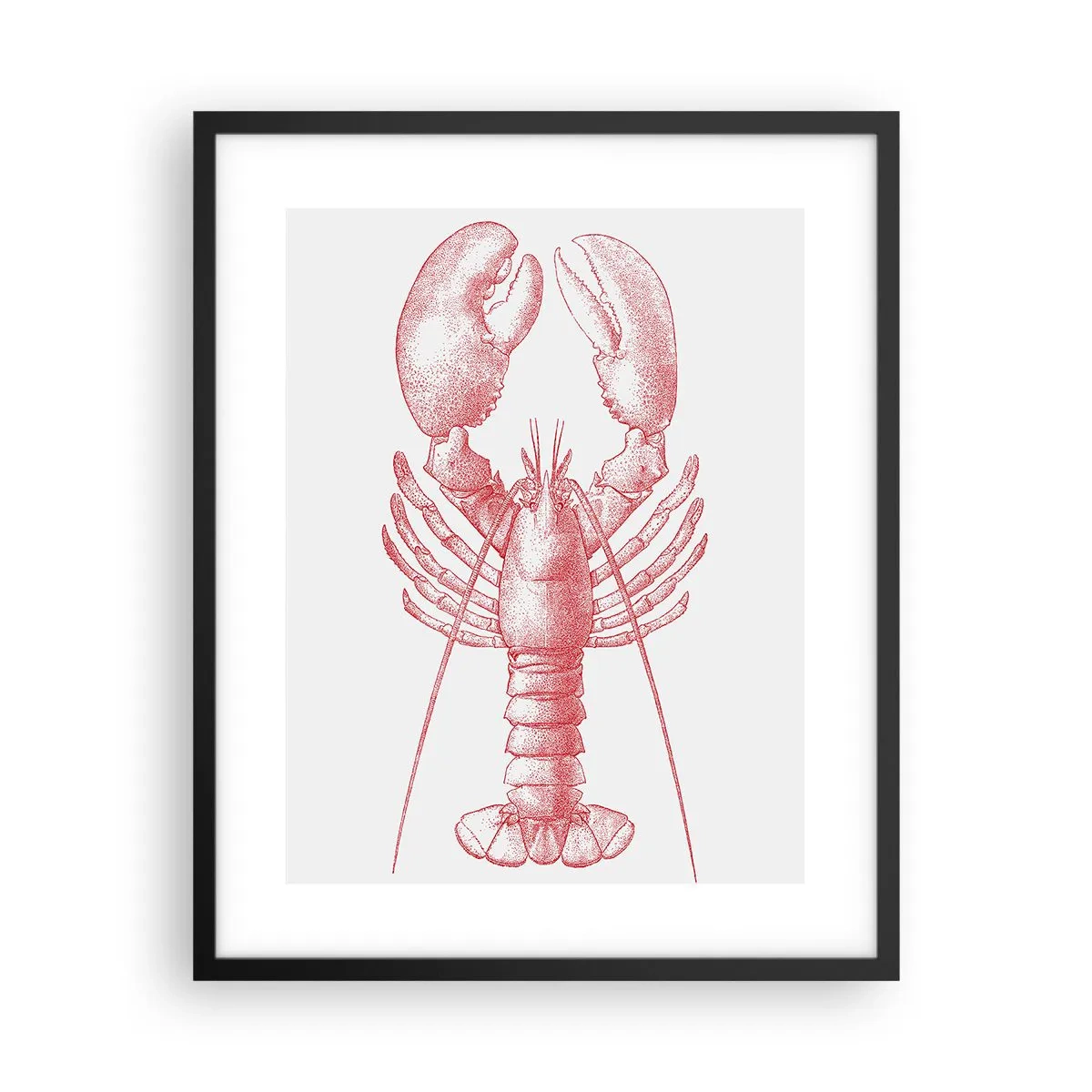 Plakat i sort ramme - Hummer, der er Homer værdig - 40x50 cm