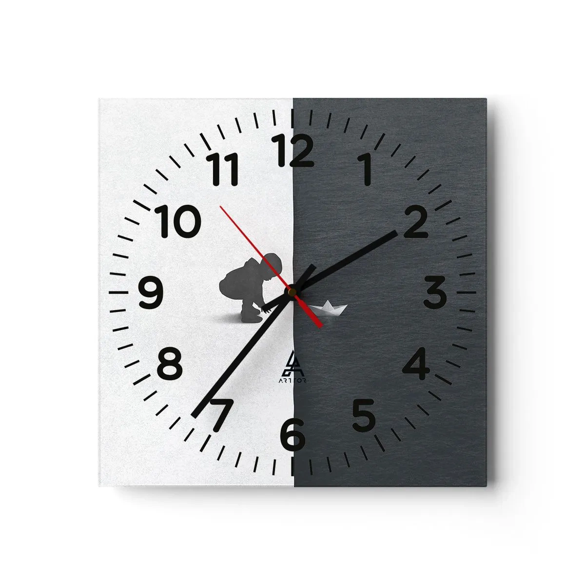 Vægur, Uret - Stor ekspedition - 40x40 cm