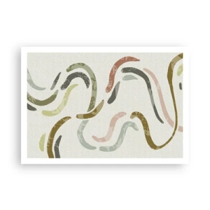 Plakat - Abstraktionens glade dans - 100x70 cm