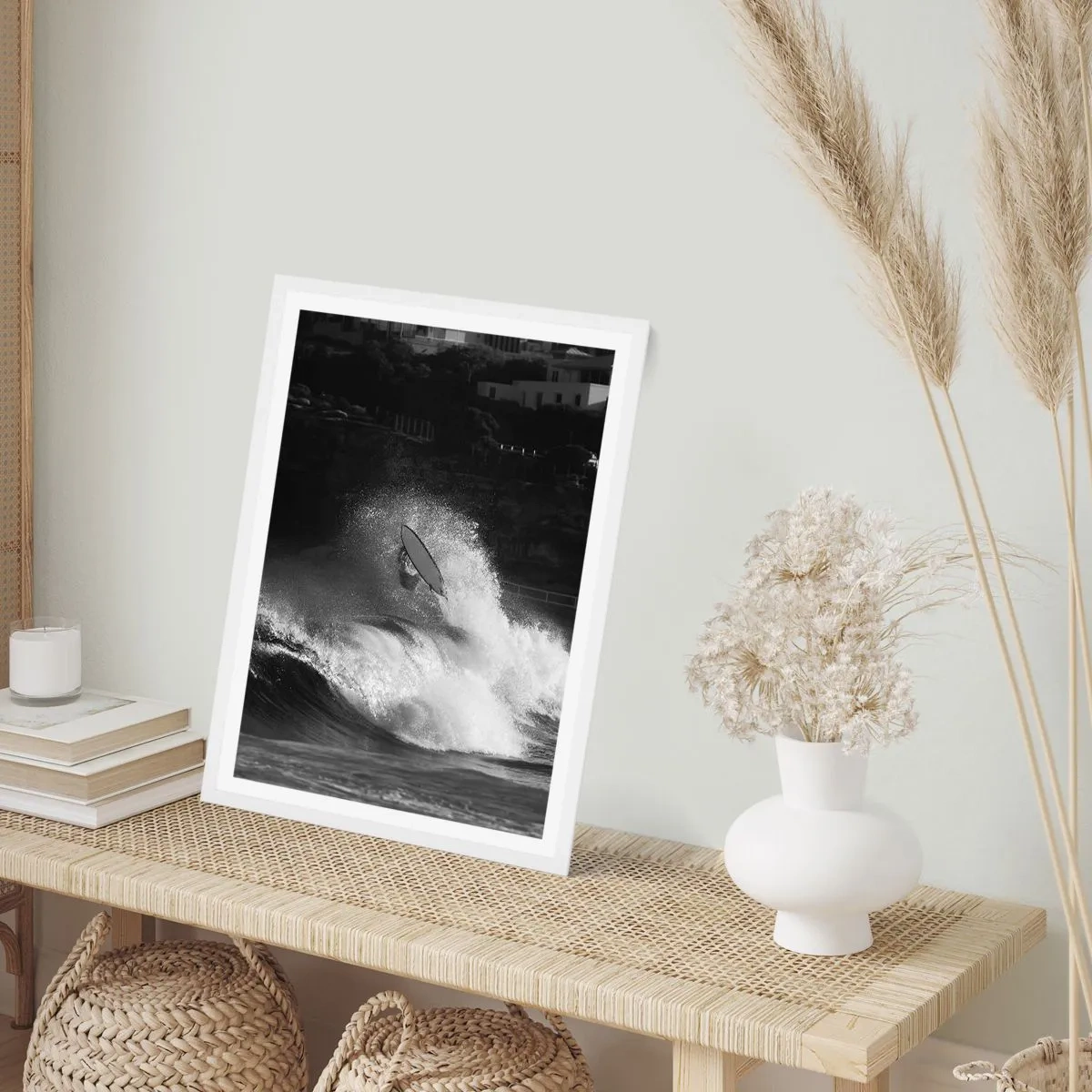 Plakat i hvid ramme - Udfordring accepteret! - 61x91 cm