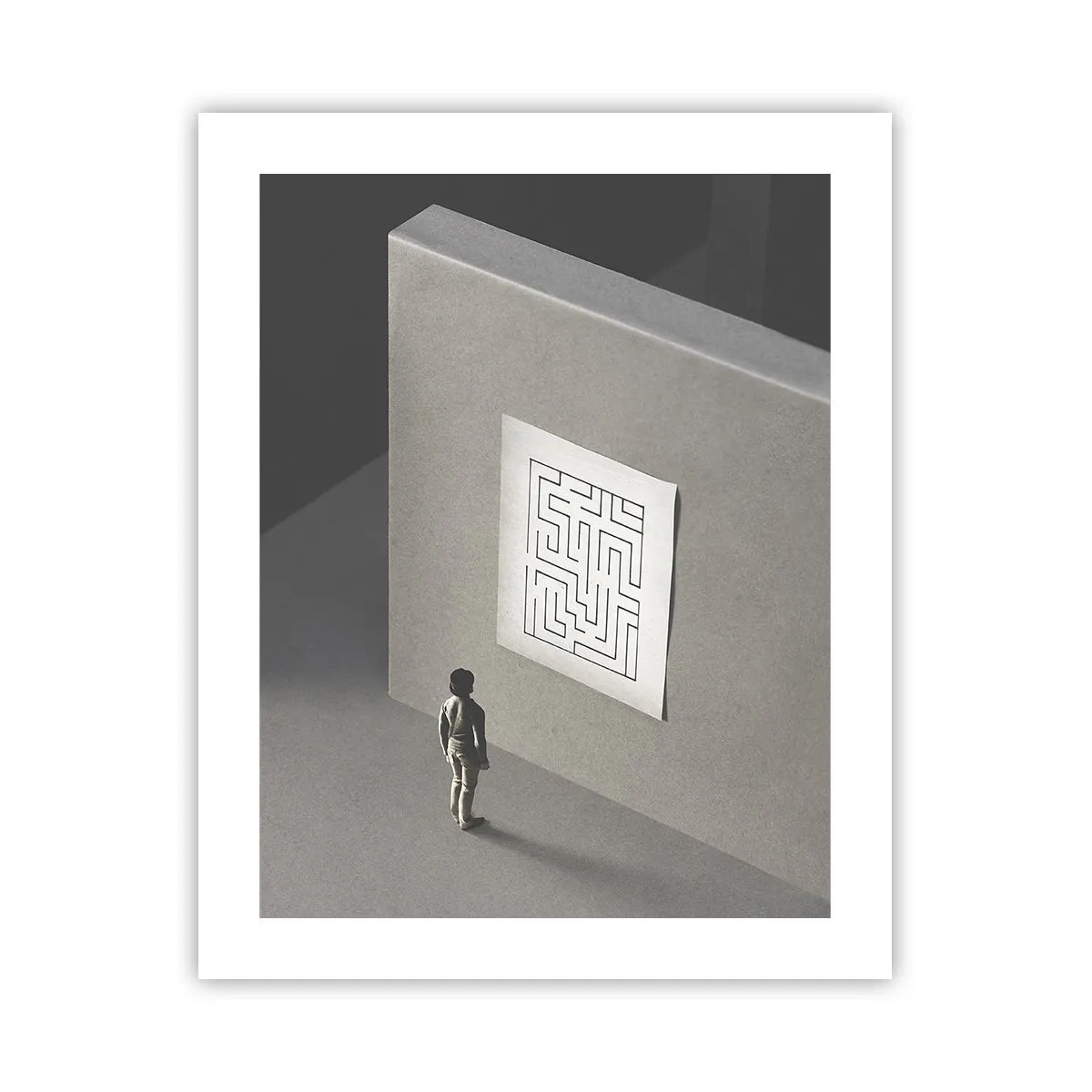 Plakat - Men hvor er jeg? - 40x50 cm