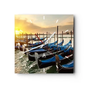 Vægur, Uret - Før travlheden kommer - 40x40 cm