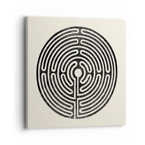 Lærredstryk - Billede på lærred - Mystisk orden - 30x30 cm