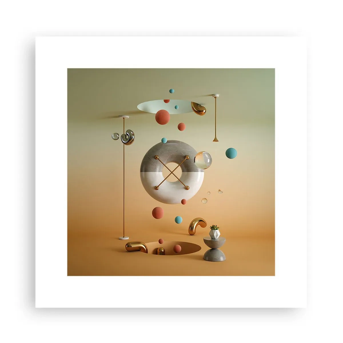 Plakat - Alt kan ske - 30x30 cm