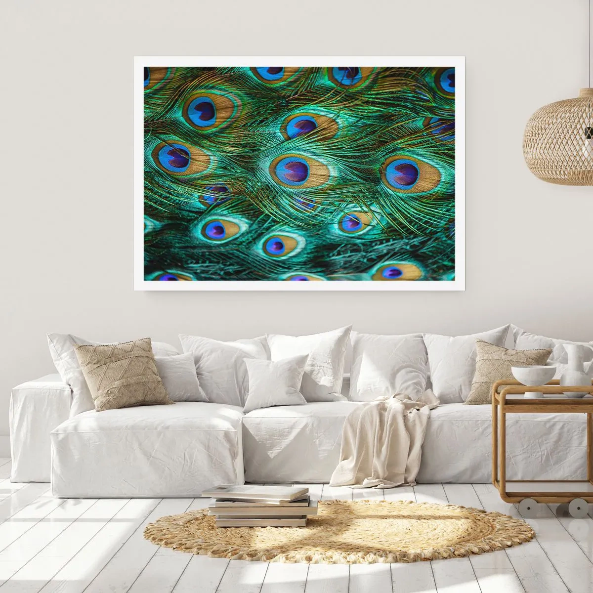 Plakat - En påfugls blik - 91x61 cm