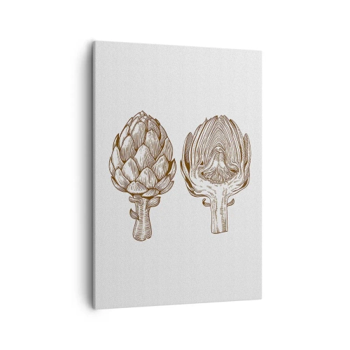 Lærredstryk - Billede på lærred - Lektion i anatomi - 50x70 cm