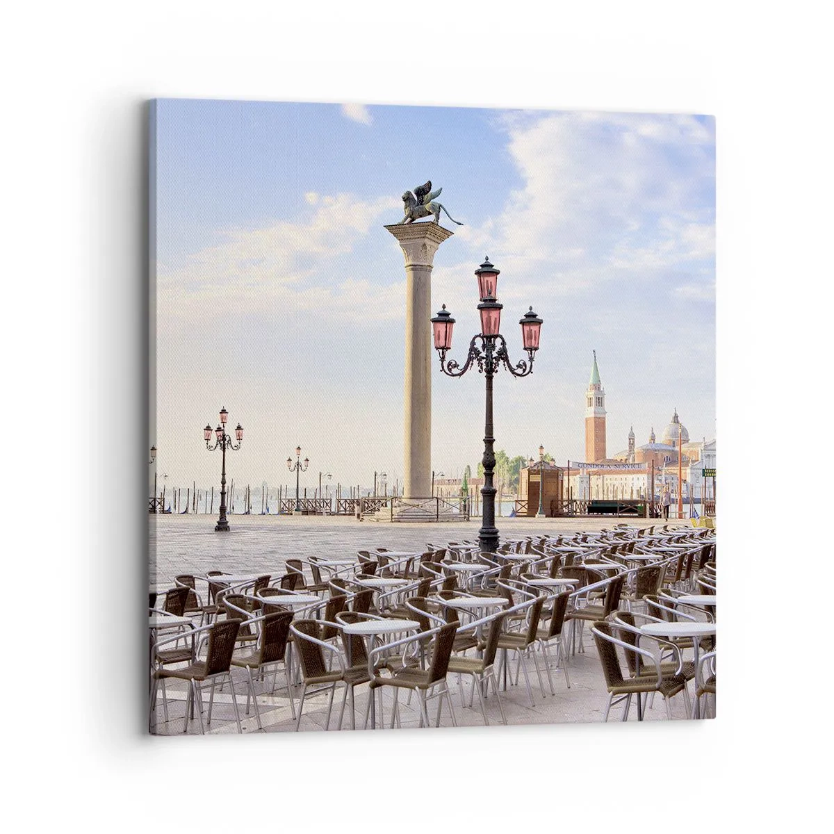 Lærredstryk - Billede på lærred - Velkommen, alt er klar - 70x70 cm