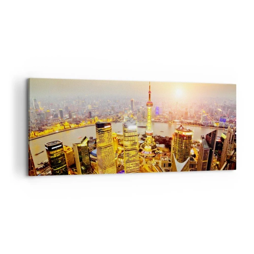 Lærredstryk - Billede på lærred - Den asiatiske drøm - 100x40 cm