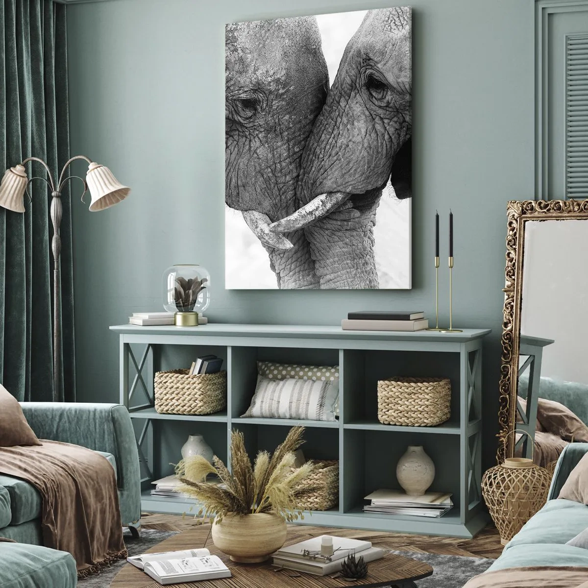 Lærredstryk - Billede på lærred - Hjertelig tilståelse - 80x120 cm