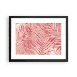 Plakat i sort ramme - Lyserødt koncept - 40x30 cm