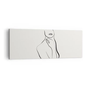 Lærredstryk - Billede på lærred - Bølge af melankoli - 140x50 cm