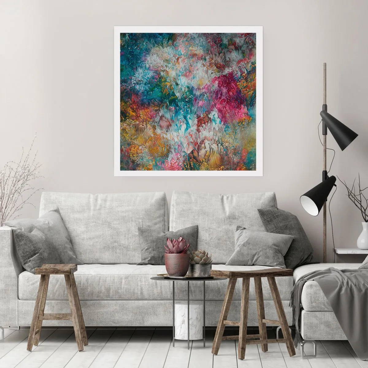 Plakat - I fuldt flor - 60x60 cm