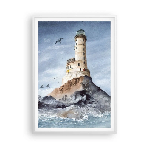 Plakat i hvid ramme - Uovervindelig - 70x100 cm