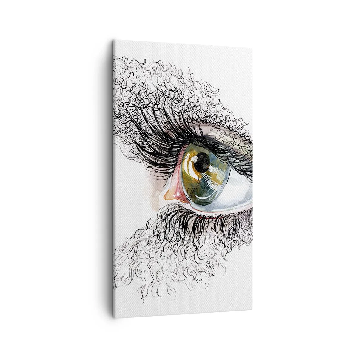 Lærredstryk - Billede på lærred - Se direkte ind i sjælen - 45x80 cm