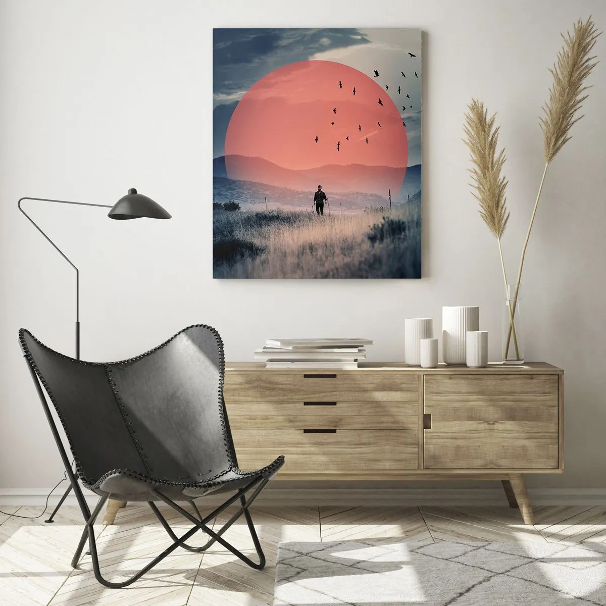 Billede på glas - I sine elementer - 50x70 cm