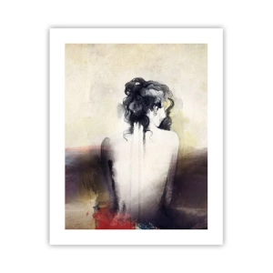 Plakat - Glatte linjer, ovale former - 40x50 cm