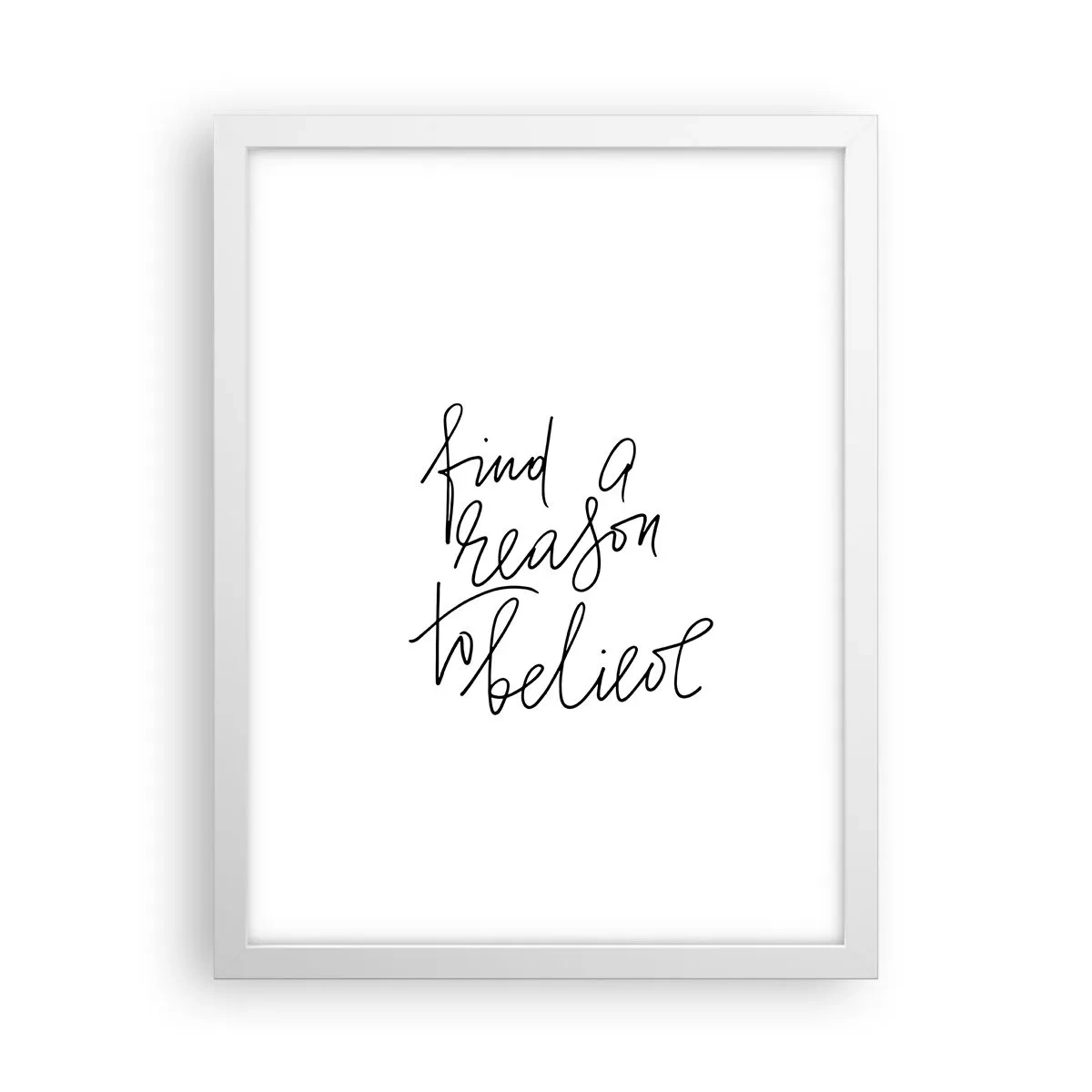 Plakat i hvid ramme - Det er muligt - 30x40 cm