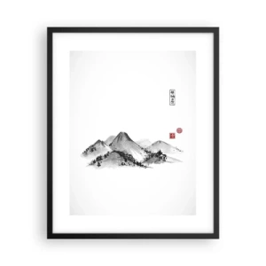 Plakat i sort ramme - Langt væk - 40x50 cm