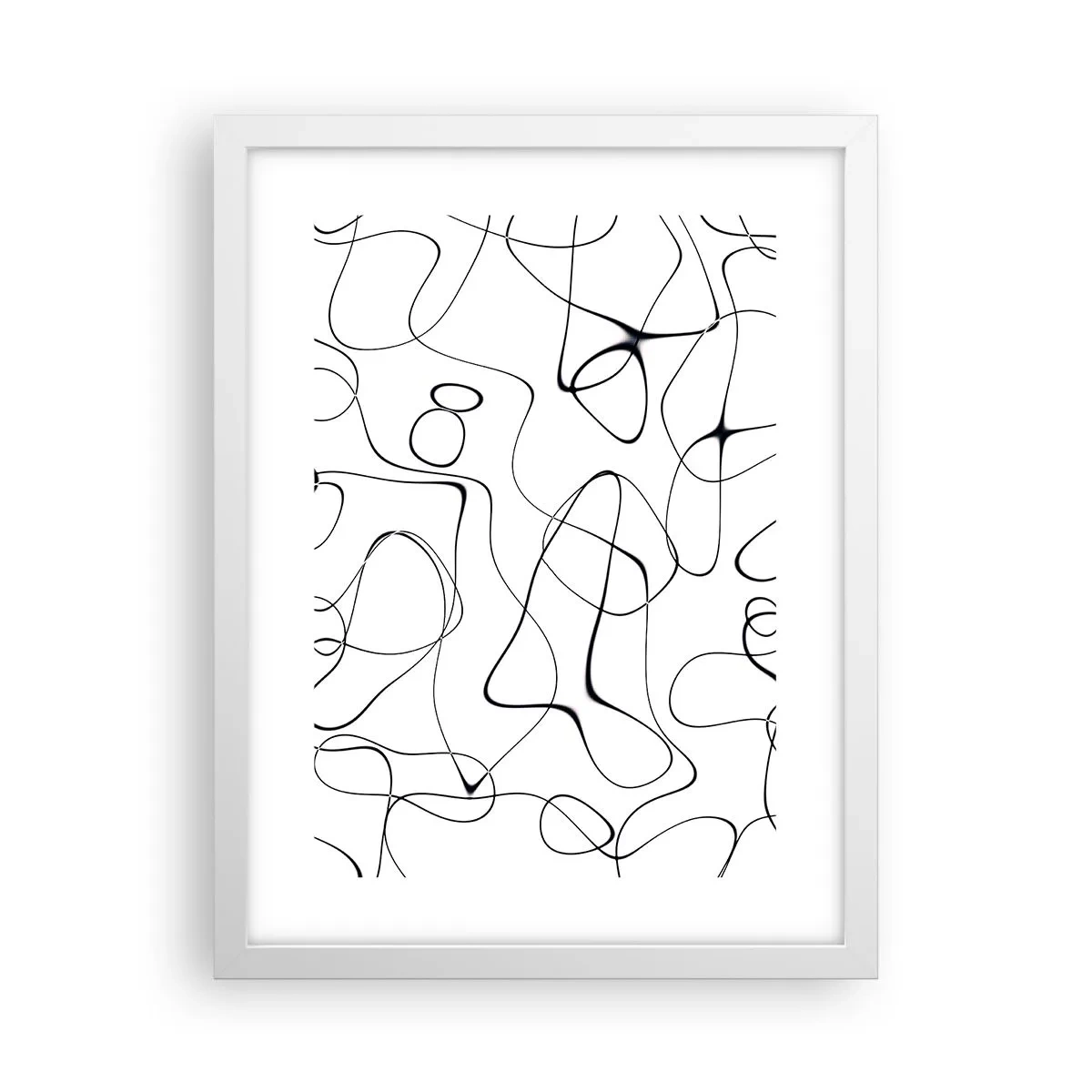 Plakat i hvid ramme - Livets veje, skæbnens omskiftelser - 30x40 cm