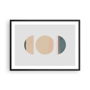 Plakat i sort ramme - Hjul for hjul - 70x50 cm