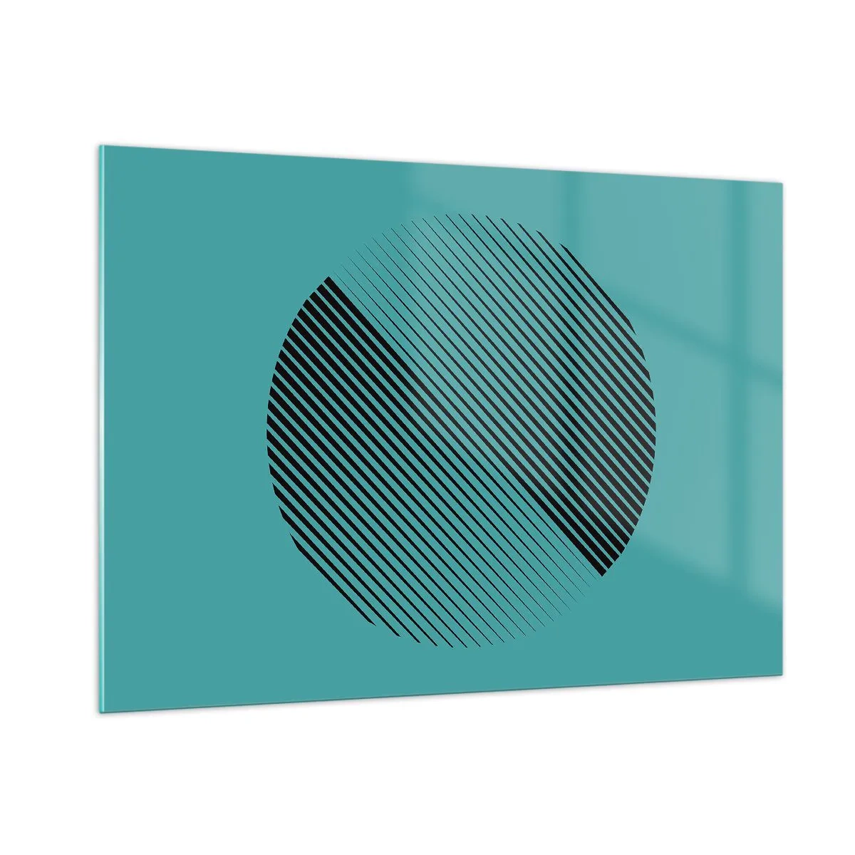 Billede på glas - Cirklen - en geometrisk variation - 100x70 cm