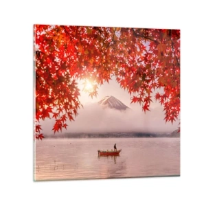 Billede på glas - I en japansk atmosfære - 30x30 cm