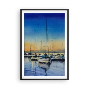 Plakat i sort ramme - Slutningen på en god dag - 61x91 cm