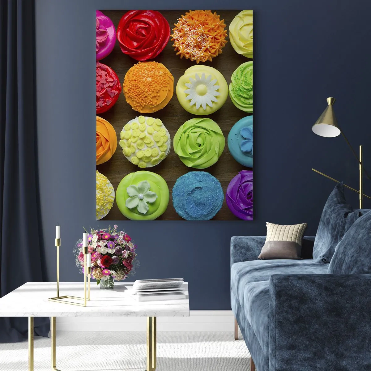 Billede på glas - Alle er forskellige - alle er lækre - 70x100 cm