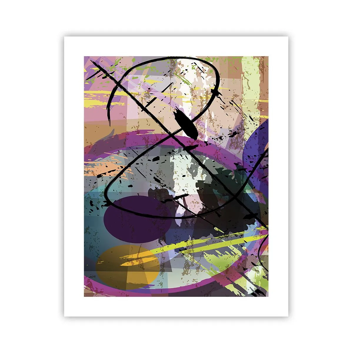 Plakat - Kan være lige eller rundt - 40x50 cm
