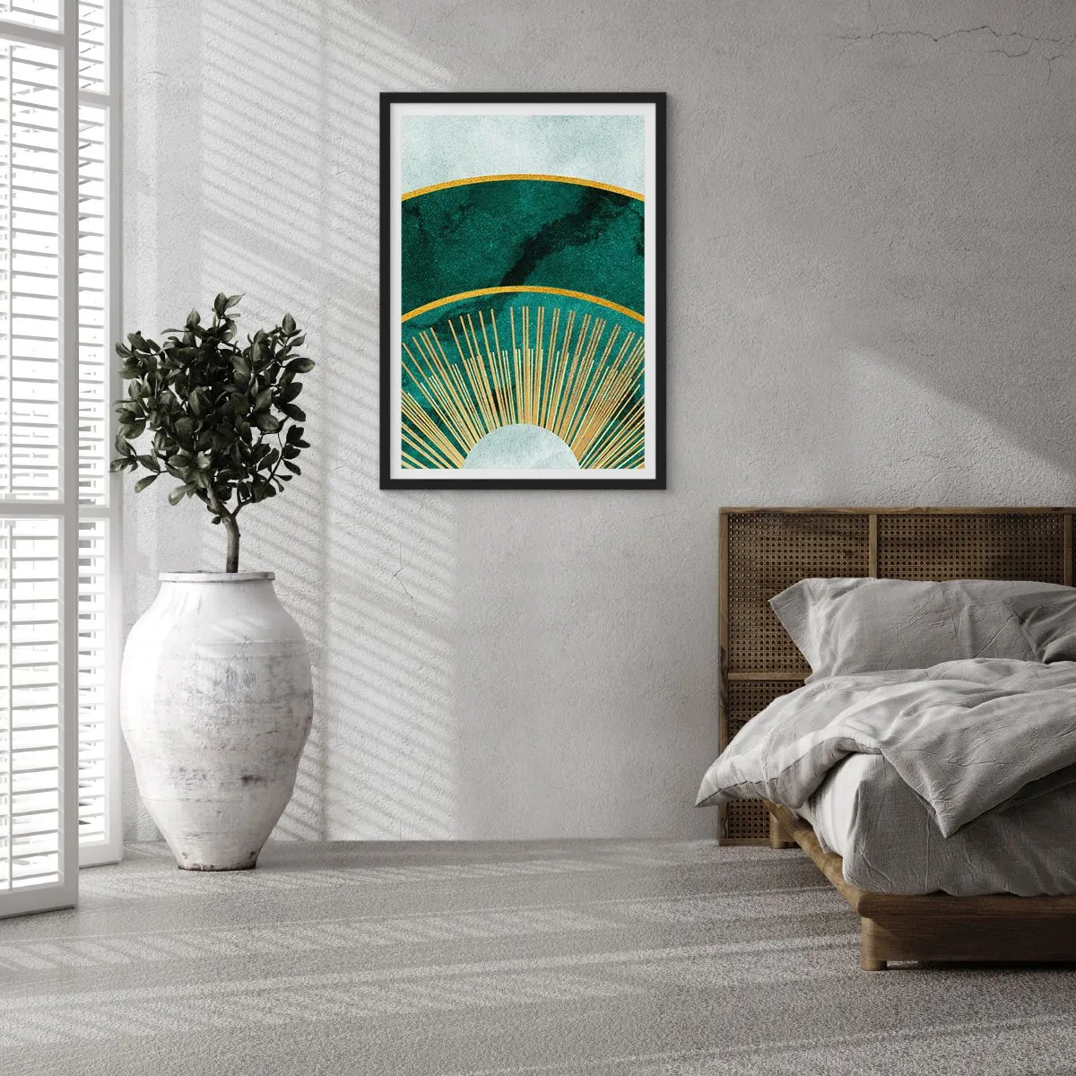 Plakat i sort ramme - Et anderledes solsystem - 70x100 cm