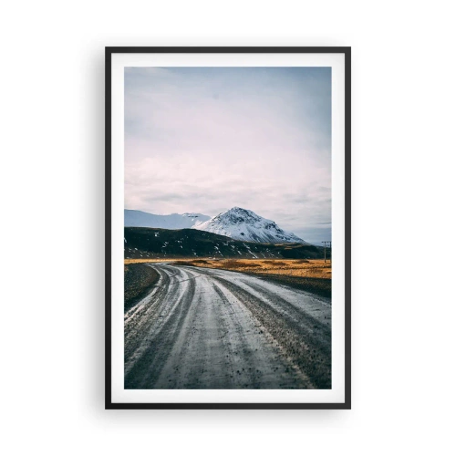 Plakat i sort ramme - I en islandsk atmosfære - 61x91 cm