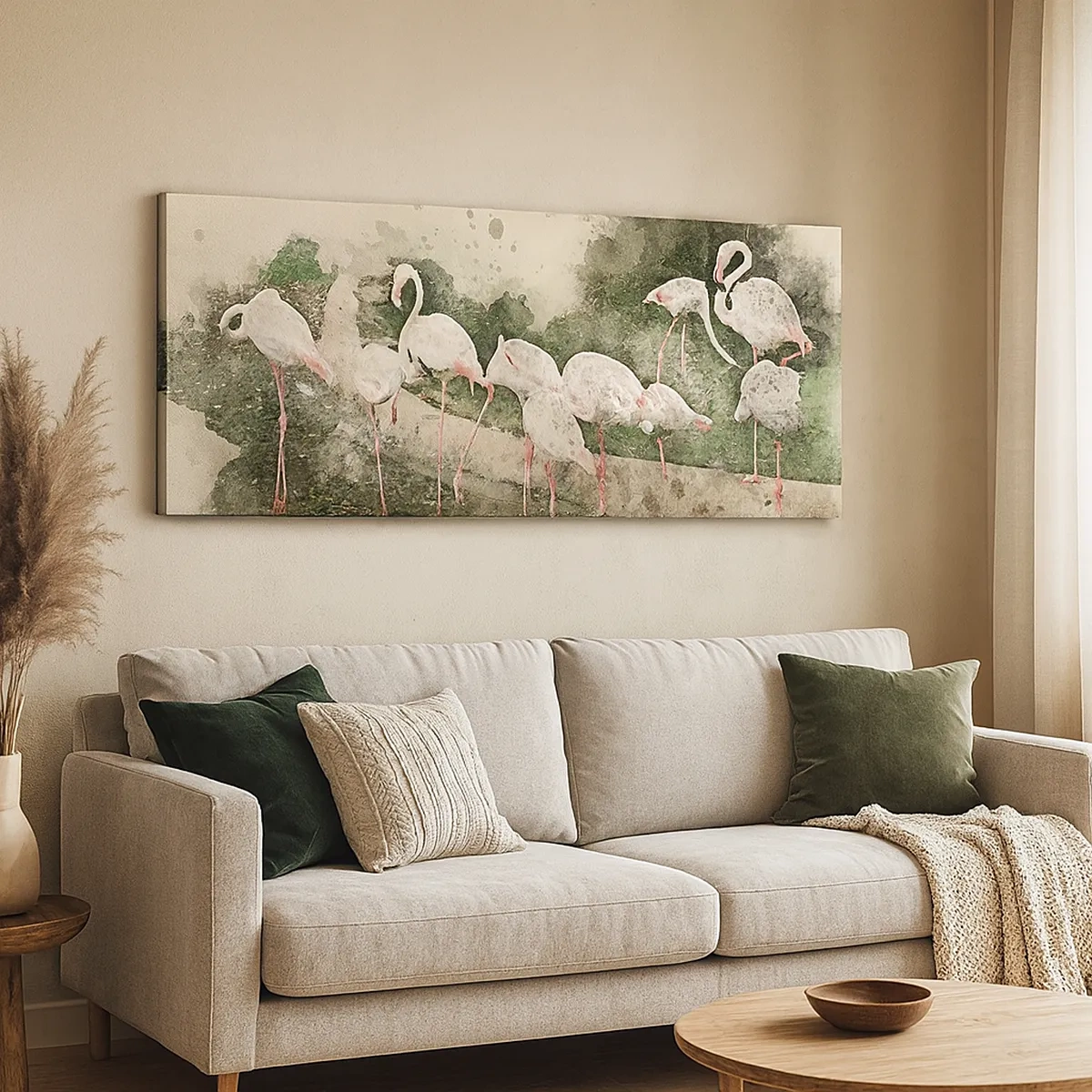 Lærredstryk - Billede på lærred - En eksotisk drøm - 30x30 cm