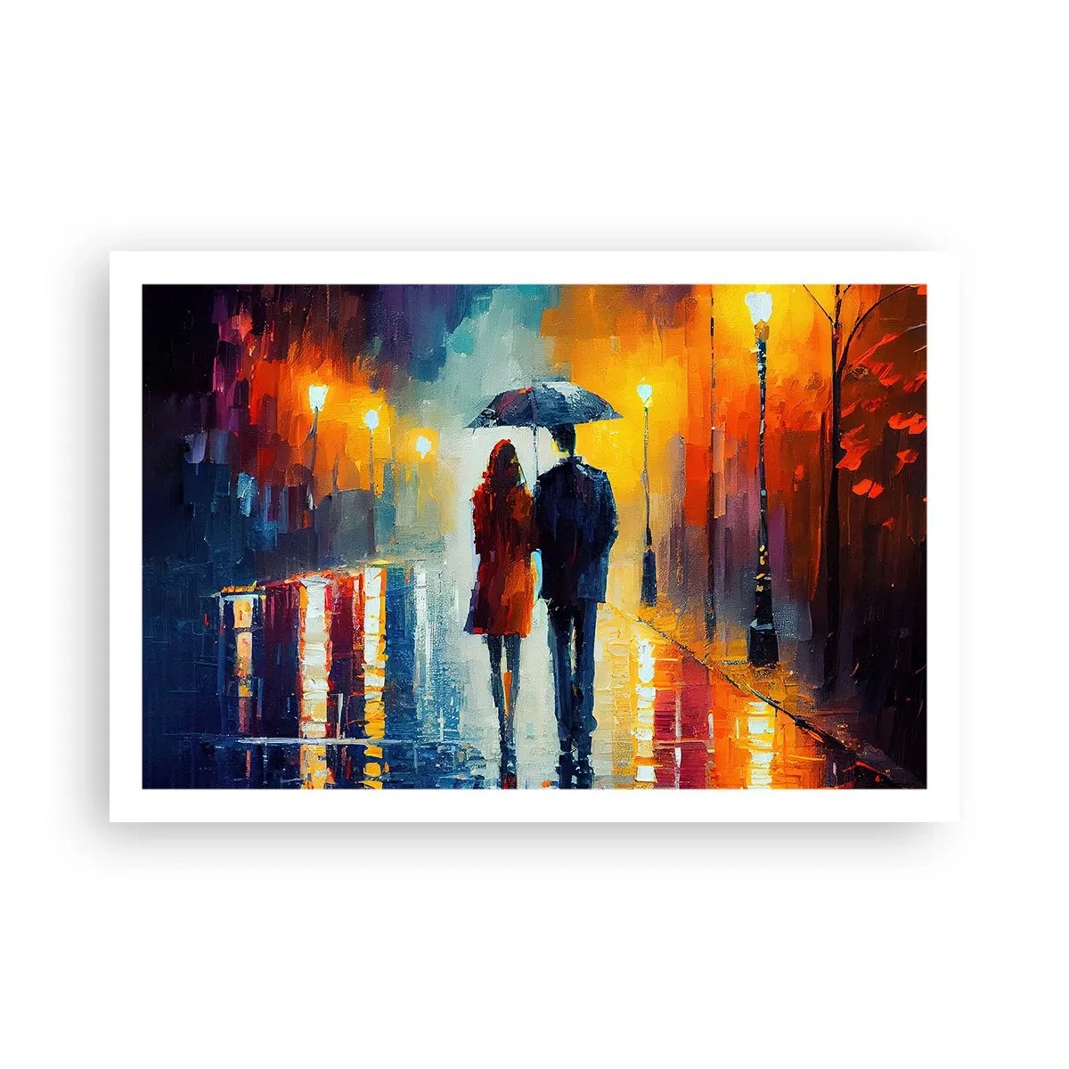 Plakat - Sammen - en farverig nat - 91x61 cm