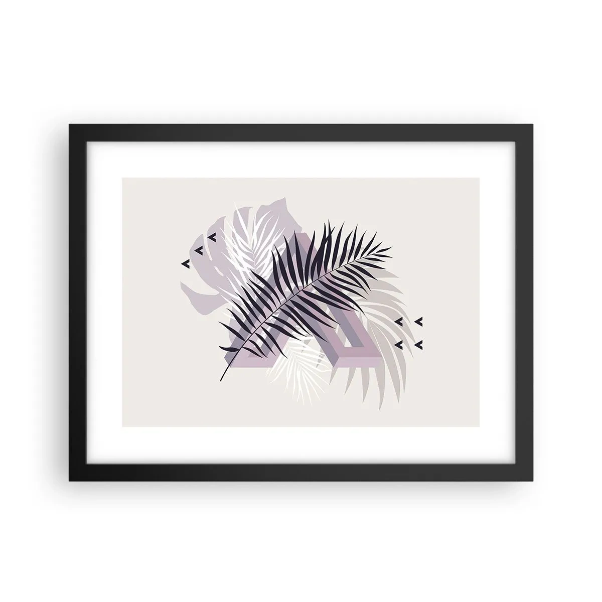 Plakat i sort ramme - Skygge af en skygge - 40x30 cm