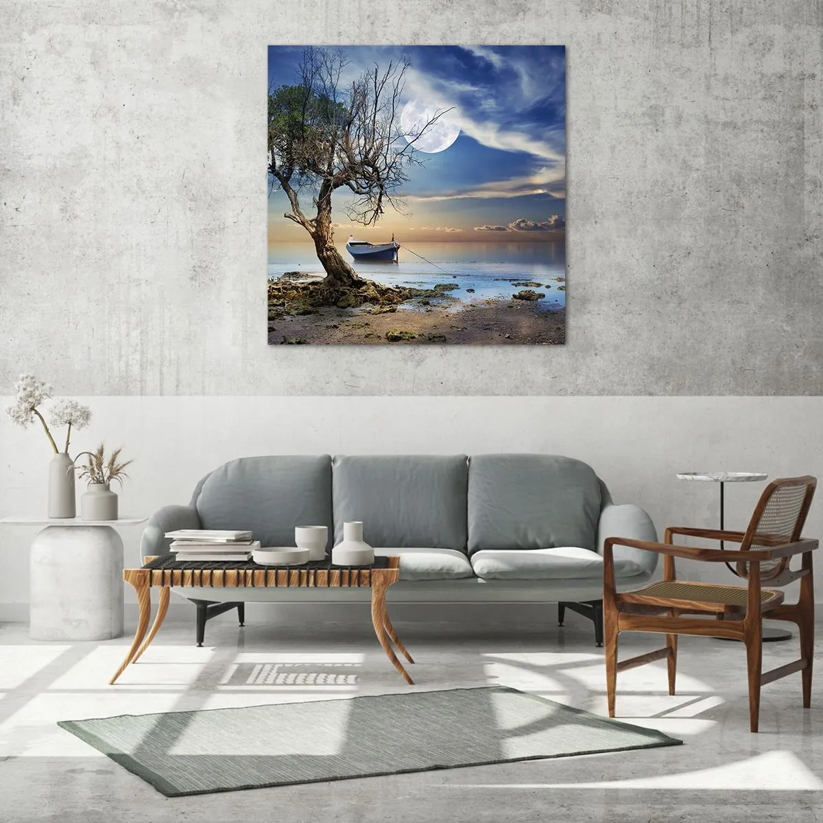 Billede på glas - Er dette enden eller begyndelsen? - 60x60 cm