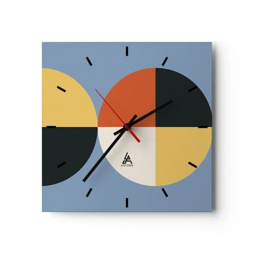 Vægur, Uret - Se og tæl - 30x30 cm
