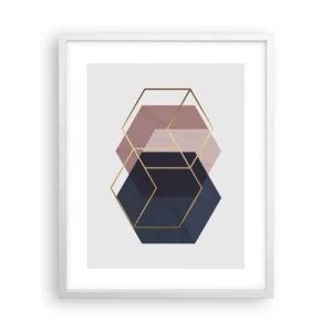 Plakat i hvid ramme - Styrken ved enkelhed - 40x50 cm