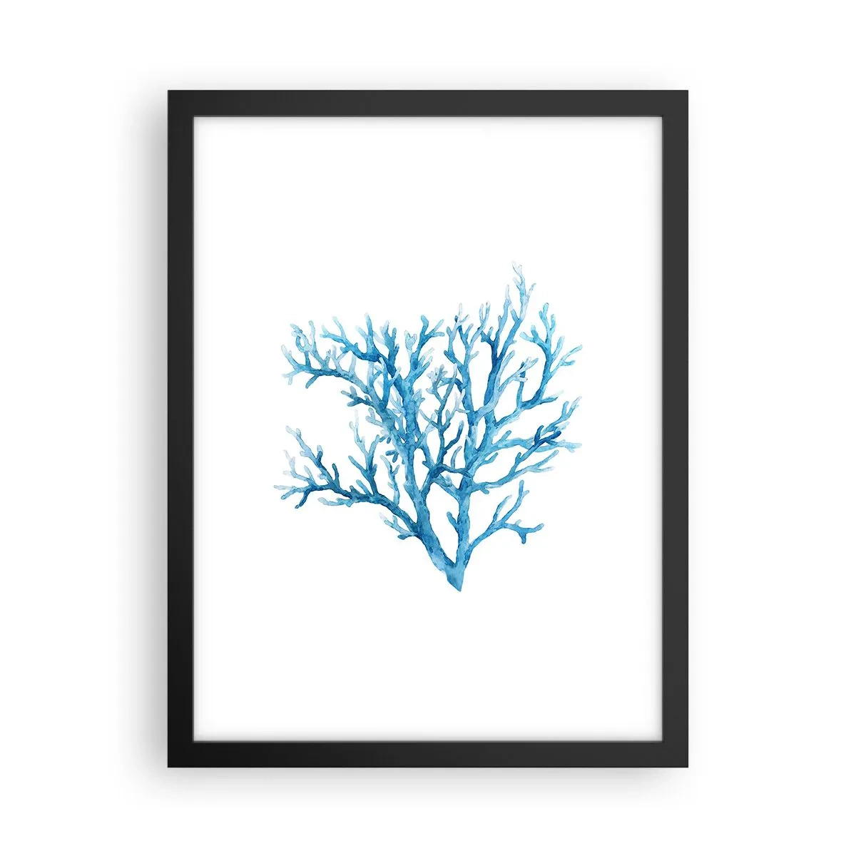 Plakat i sort ramme - Marint filigran - 30x40 cm