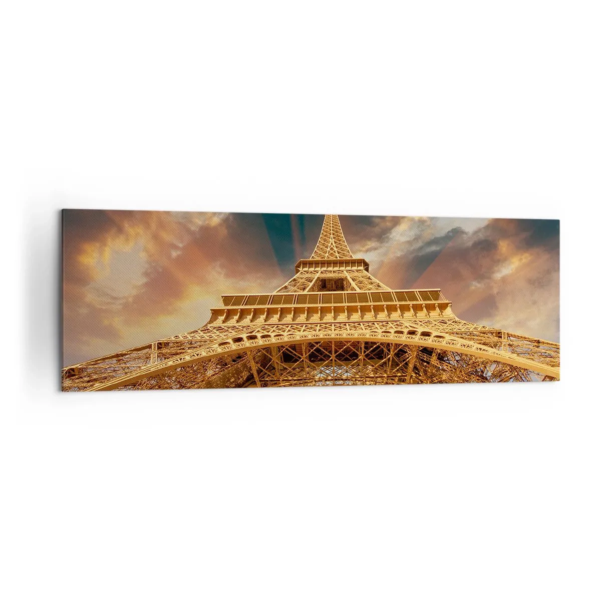 Lærredstryk - Billede på lærred - Hvordan menneskeheden nåede himlen - 160x50 cm
