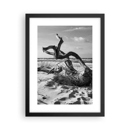 Plakat i sort ramme - Havets skulptur - 30x40 cm